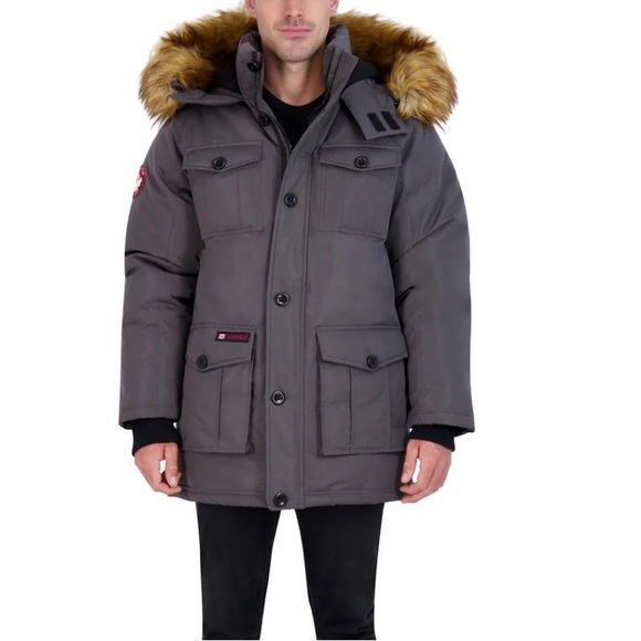 Canada WeatherGear Parka with Faux Fur Hood - Picture 1 of 3